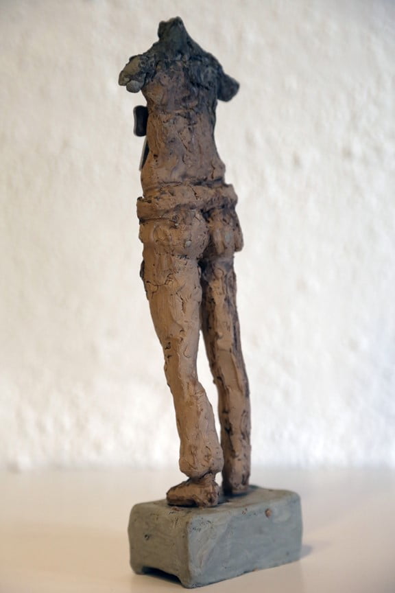 “Disabled Worker”, back, available in bronze upon request.